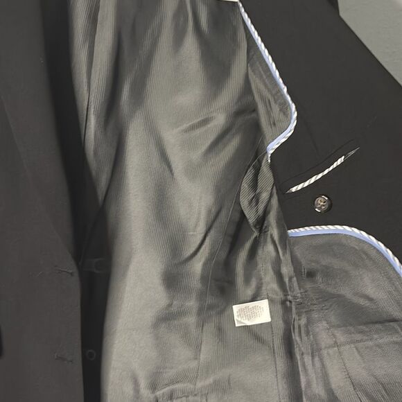 Banana Republic Black Stretch Wool Blend Blazer Size 10 - Picture 8 of 12